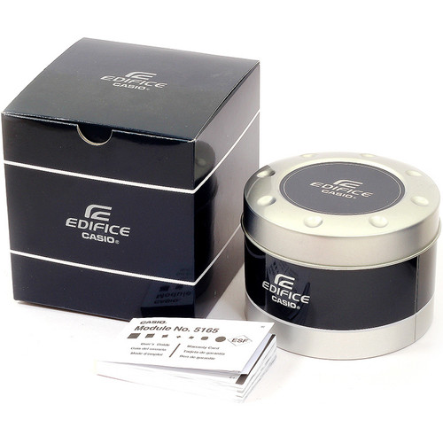 Casio Edifice Bluetooth Tough Solar Alarm Chronograph Black And Silver Watch EQB-500D-1AER