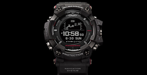 Casio G-shock Rangeman Master Of G GPS Navigation Bluetooth Solar Black Watch GPR-B1000-1ER