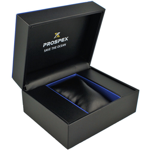 Seiko Prospex Automatic Diver's Turtle Save The Ocean Blue Dial Black PVD Bracelet Watch SRPD11K1