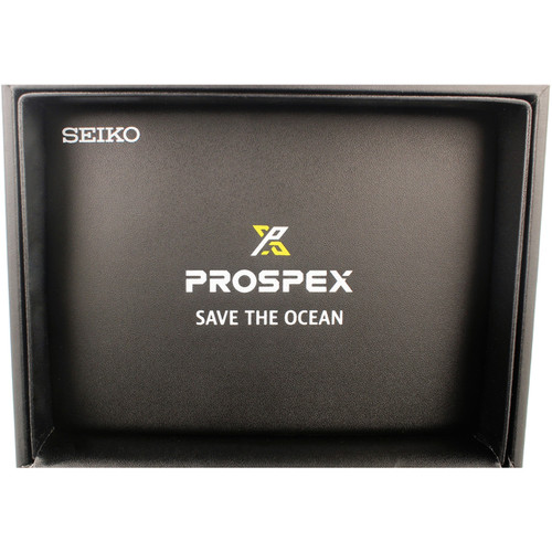 Seiko Prospex Automatic Diver's Turtle Save The Ocean Blue Dial Black PVD Bracelet Watch SRPD11K1