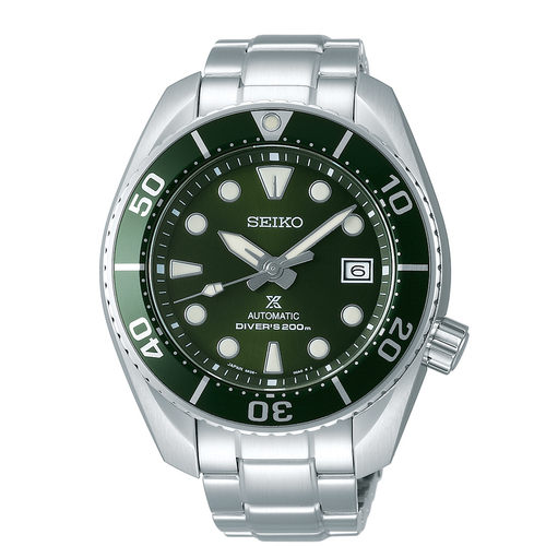 Seiko Sumo Prospex Green Dial Automatic Diver's Watch SPB103J1
