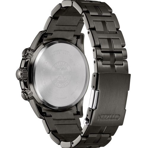 Citizen Men's PCAT Eco-Drive Perpetual Calendar Chronograph Radio Controlled Sapphire Bracelet Watch AT4127-52H