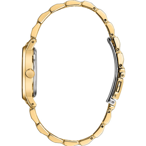 Citizen Ladies Axiom Eco-Drive Diamonds Champagne Dial Gold Bracelet Watch EM0732-51P