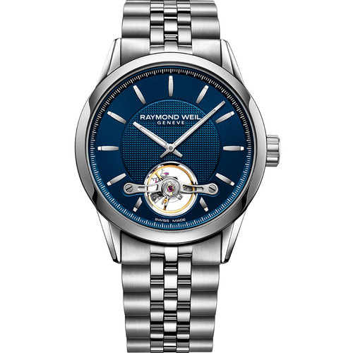 Raymond Weil Men's Freelancer Automatic Sapphire Blue Dial Silver Bracelet Watch 2780-st-50001