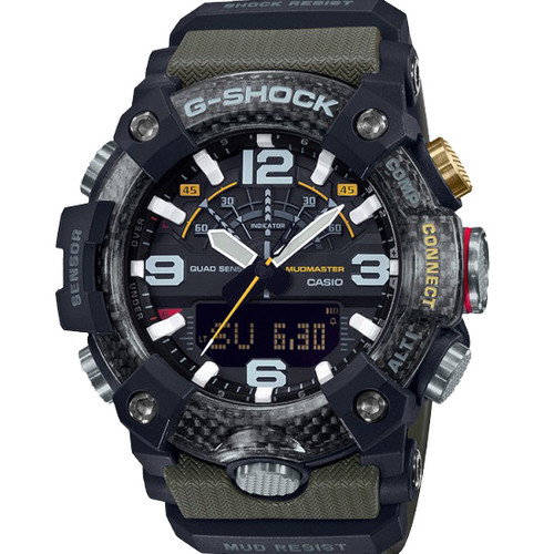G-Shock Men's Mudmaster Quad Sensor Step Counter Bluetooth Resin Strap Watch GG-B100-1A3ER