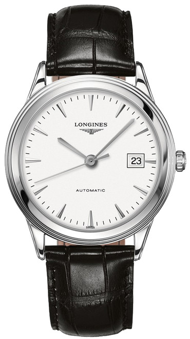Longines Flagship Automatic Men's Watch With Black Leather Strap L4.874.4.12.2