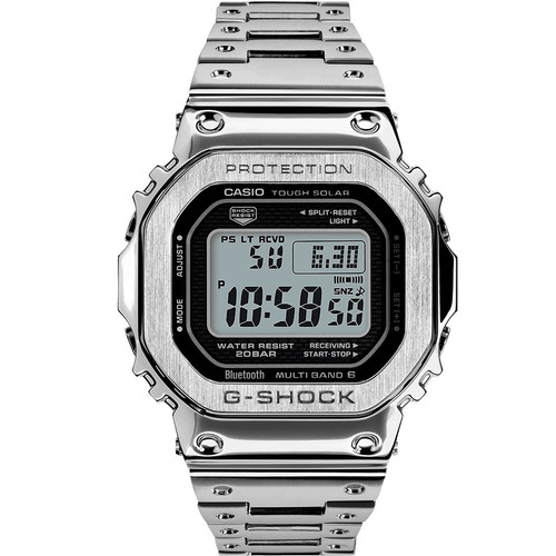 Casio G-shock Metal Bluetooth Radio Controlled Limited Edition Tough Solar Silver Watch GMW-B5000D-1ER
