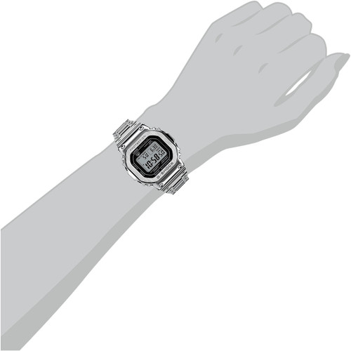 Casio G-shock Metal Bluetooth Radio Controlled Limited Edition Tough Solar Silver Watch GMW-B5000D-1ER