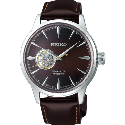 Seiko Presage Cocktail Blue Moon Automatic Brown Watch SSA407J1