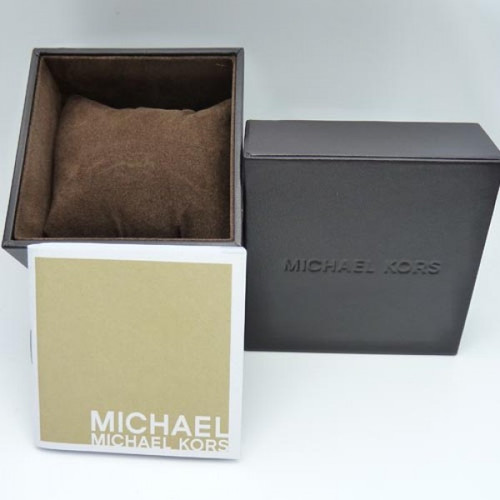 Michael Kors Ladies Pyper Crystals With Flower Patterned Strap Watch MK2895