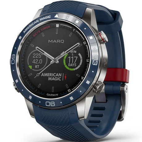 Garmin MARQ Captain American Magic Edition Titanium Sapphire Sailing Watch 010-02454-01