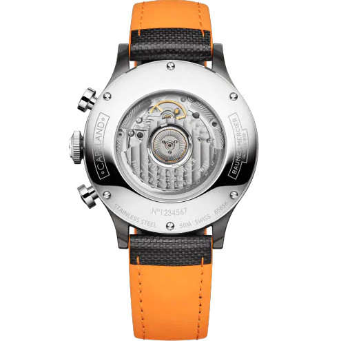 Baume & Mercier Men's Capeland Black Automatic Chronograph Sapphire Watch 10452