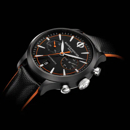 Baume & Mercier Men's Capeland Black Automatic Chronograph Sapphire Watch 10452