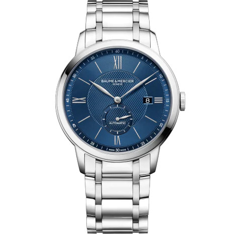 Baume & Mercier Men's Classima Automatic Sapphire Blue Dial Bracelet Watch 10481