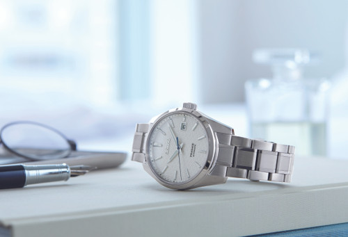 Seiko Presage Sharp Edged Design Sapphire White Dial Watch SPB165J1
