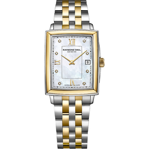 Raymond Weil Ladies Toccata Diamond Two Tone Mother Of Pearl Watch 5925-STP-00995