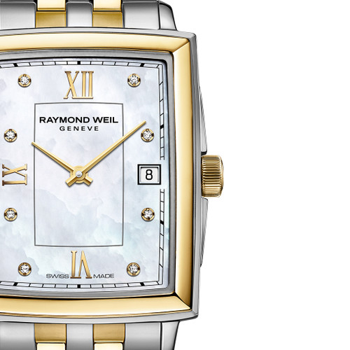 Raymond Weil Ladies Toccata Diamond Two Tone Mother Of Pearl Watch 5925-STP-00995