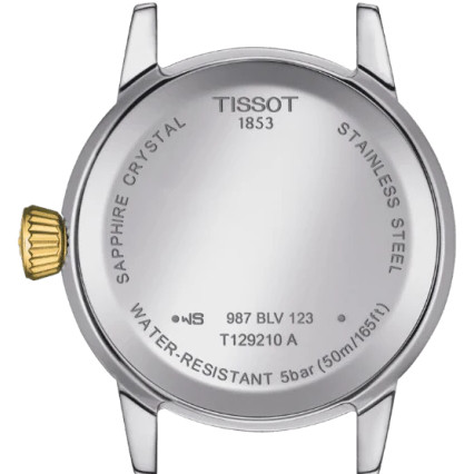 Tissot T-Classic Ivory Dial Two-Tone Bracelet Dream Ladies Watch T1292102226300
