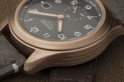 Bremont HMAF Broadsword Bronze Slate Automatic Chronometer Leather Strap Watch