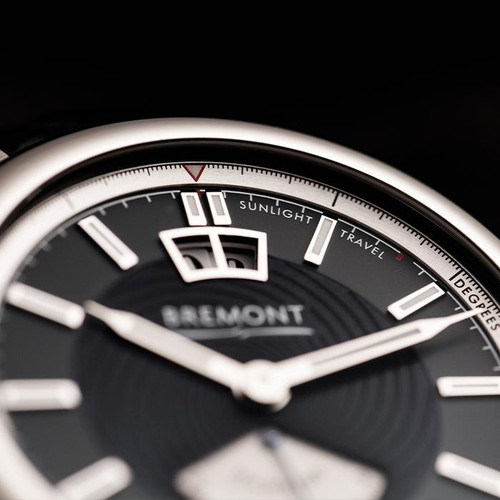 Bremont The Hawking Limited Edition Meteorite Black Hole Automatic Black Leather Strap Watch