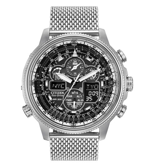 Citizen Navihawk Pilot Watch Atomic Timekeeping JY8030-83E