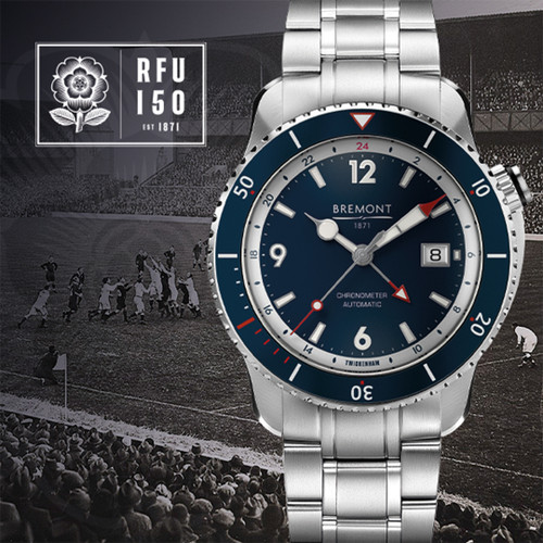 Bremont RFU 150 Limited Edition Rugby Football Union Bracelet Watch
