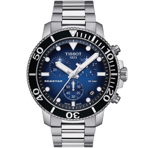 Tissot Seastar 1000 Chronograph Blue Dial Bracelet Watch T1204171104101