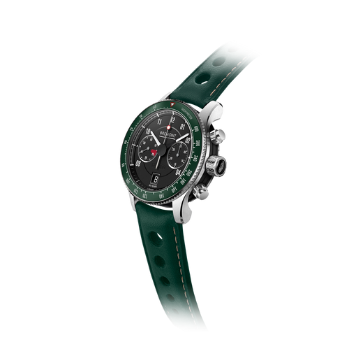 Bremont Limited Edition Jaguar E-Type 60th Anniversary Automatic Green Leather Strap Watch