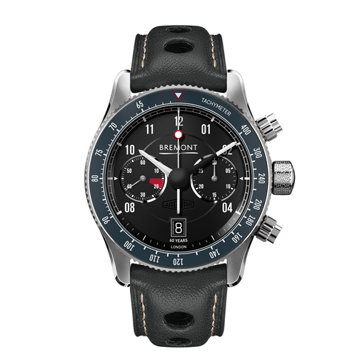Bremont Limited Edition Jaguar E-Type 60th Anniversary Automatic Grey Leather Strap Watch