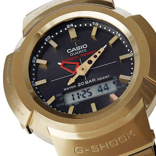 G-Shock Full Metal Analog Digital Radio Controlled Solar Gold Watch AWM-500GD-9AER