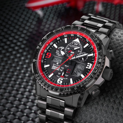 Citizen Red Arrows Limited Edition Skyhawk A-T Men's Eco Drive Bracelet Watch JY8087-51E