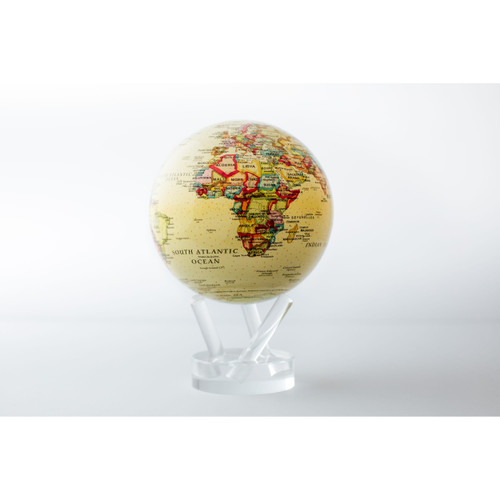 MOVA Political World Map 4.5 Inch Yellow Globe MG-45-ATE