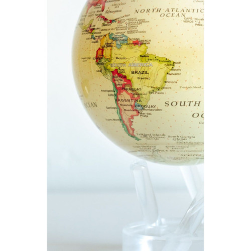 MOVA Political World Map 4.5 Inch Yellow Globe MG-45-ATE