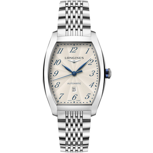 Longines Evidenza Men's Automatic Sapphire Silver Flinque Dial Bracelet Watch L2.342.4.73.6