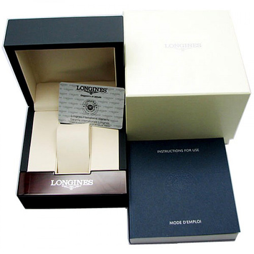 Longines Heritage Men's Automatic Sapphire Chronograph Silver Dial Black Leather Strap Watch L2.814.4.76.0