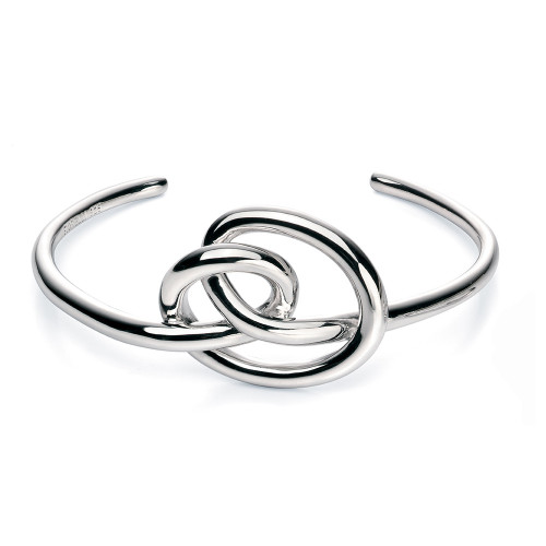 Fiorelli Ladies Large Knot Bangle in Sterling Silver