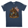 Patriot Pride Men's 4th of July Sasquatch Hiking T-Shirt - Funny American Bigfoot with Beer and USA Flag - Short Sleeve Tee Patriot Pride Men's 4th of July Sasquatch Hiking T-Shirt - Funny American Bigfoot with Beer and USA Flag - Short Sleeve Tee