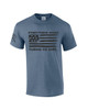 Everything Woke Turns to Shit Donald Trump Funny Rally Quote American Flag Men's Short Sleeve T-shirt