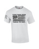Everything Woke Turns to Shit Donald Trump Funny Rally Quote American Flag Men's Short Sleeve T-shirt
