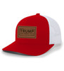 Trenz Shirt Company Political Trump Take America Back 2024 Embroidered Leather Patch Trucker Snapback Hat