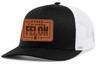 Trenz Shirt Company Political I'm Voting Felon 2024 Embroidered Leather Patch Trucker Snapback Hat