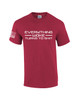 Everything Woke Turns to Shit Donald Trump Funny Rally Quote American Flag Sleeve Men's Short Sleeve T-shirt