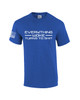 Everything Woke Turns to Shit Donald Trump Funny Rally Quote American Flag Sleeve Men's Short Sleeve T-shirt