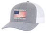 Men's Make America Great Again Donald Trump Embroidered American Flag Trucker Hat