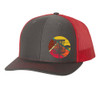 Disc Golf Goal Target Retro Mens Embroidered Mesh Back Trucker Hat