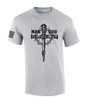 Man of God Nail Cross Crown of Thorns Mens Christian Short Sleeve T-Shirt Graphic Tee