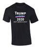 Political Patriotic Trump 2020 Keep America Great Tee Shirt Black