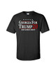 Political Trump 2020 Georgia for Trump Adult Short Sleeve Tee Shirt Black