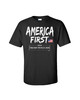 Political America First Trump 2020 Short Sleeve Tee Shirt Black