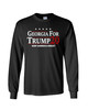 Political Trump 2020 Georgia for Trump Adult Unisex Long Sleeve Shirt Black